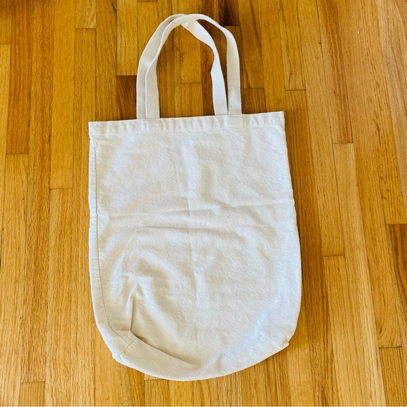 Old Navy New York City Big Apple Large Cotton Canvas Book Bag Craft Tote NEW - Picture 2 of 4